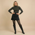 Transparent Effect Fleece Tights Lumea