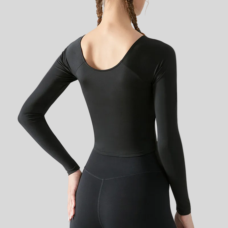 ELIA GRACE CROSS LONG SLEEVE TOP