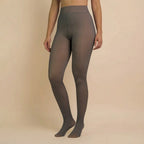 Transparent Effect Fleece Tights Lumea