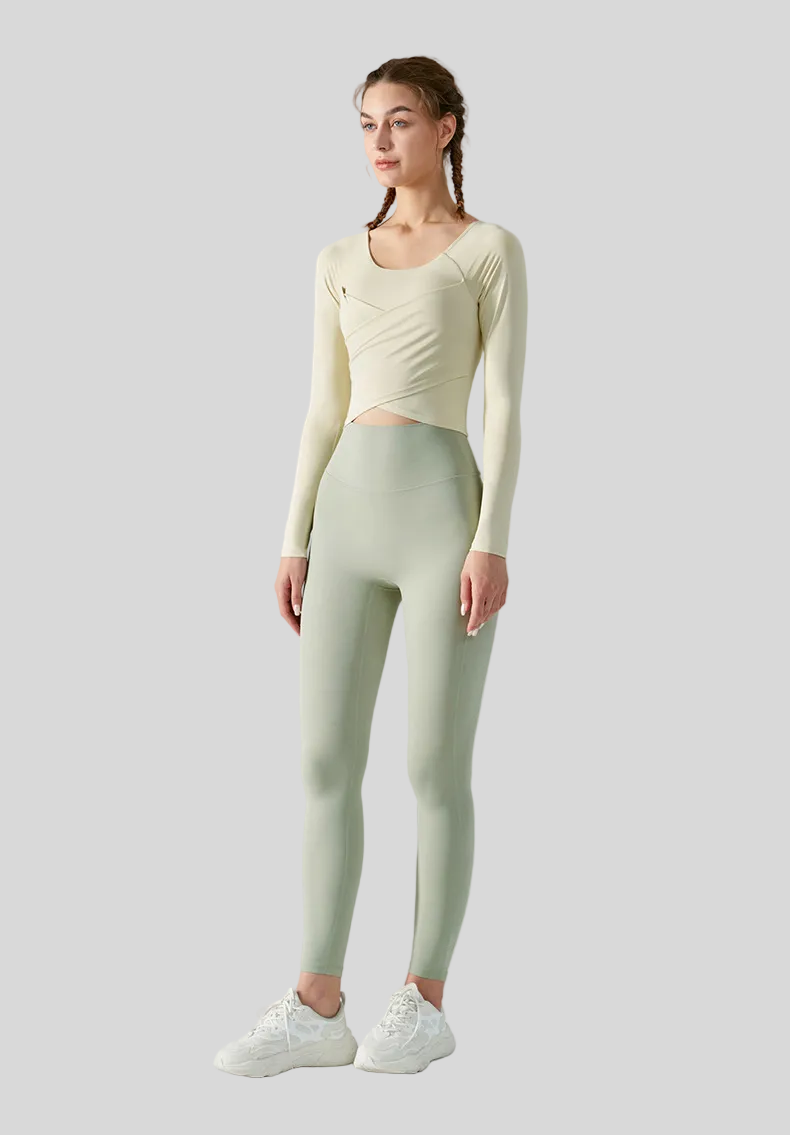ELIA GRACE CROSS LONG SLEEVE TOP