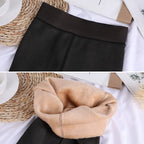 Transparent Effect Fleece Tights Lumea