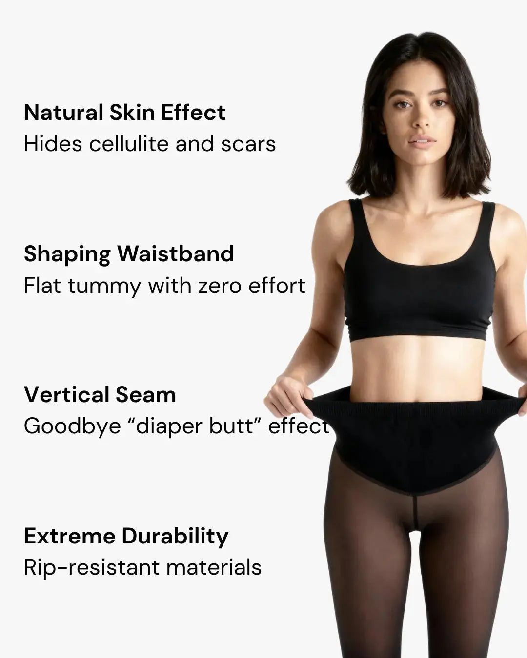 Thermal tights with fleece Lumea