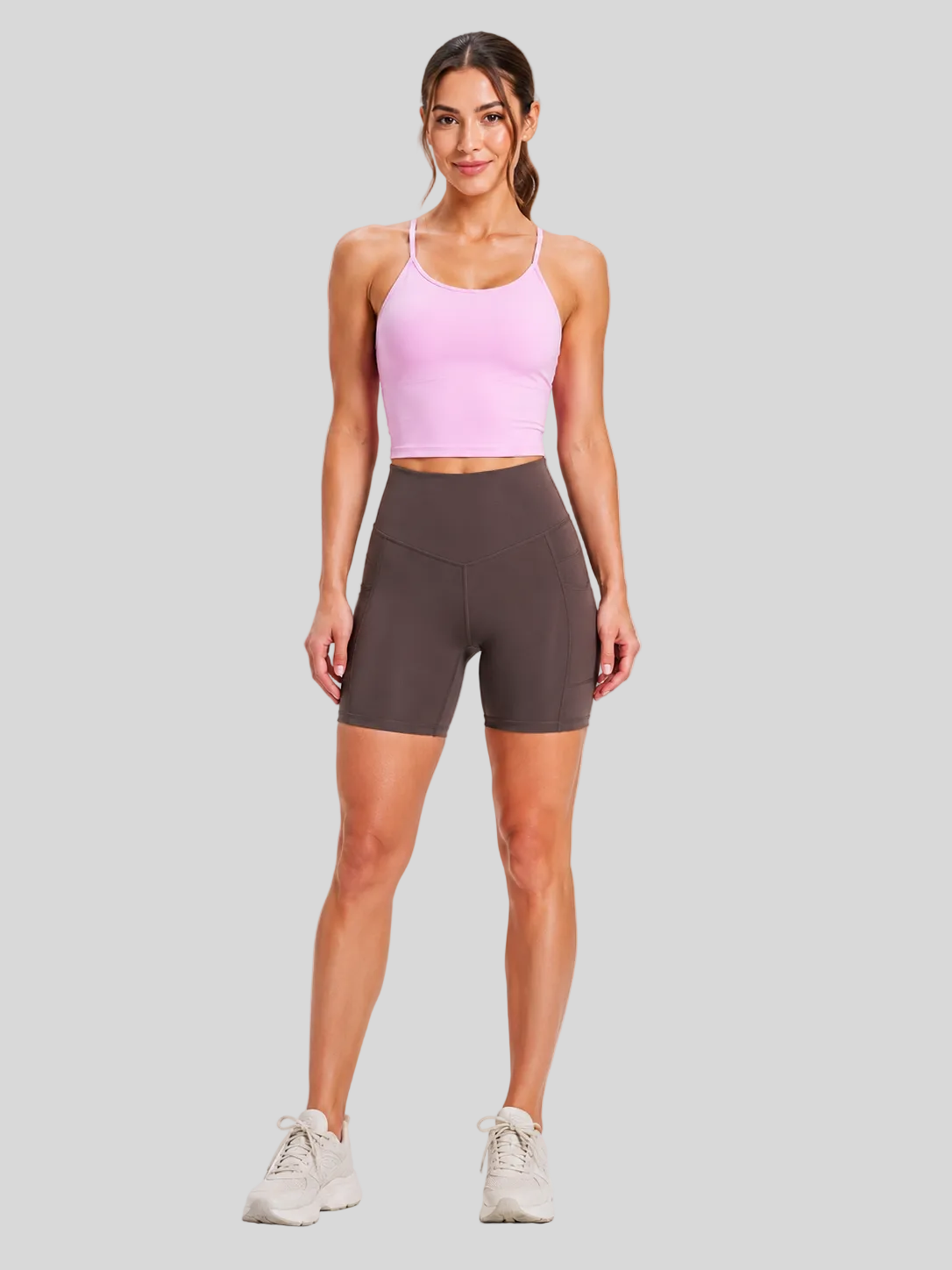 ALMA HIGH WAISTED POCKET BIKER SHORTS