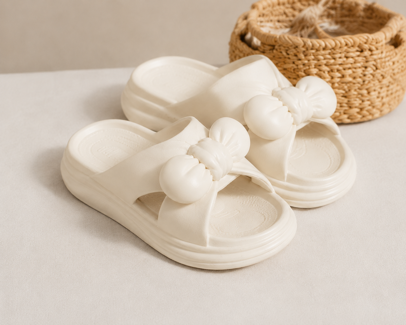 ALIX CLOUD BOW PLATFORM SLIDES