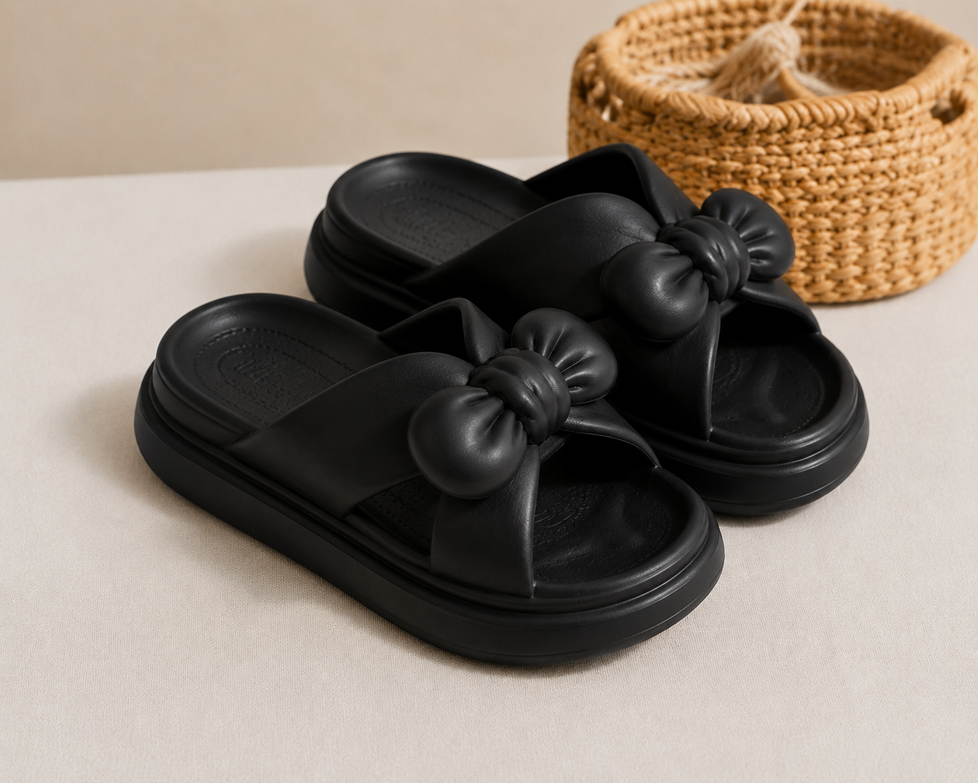 ALIX CLOUD BOW PLATFORM SLIDES