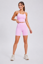ALMA HIGH WAISTED POCKET BIKER SHORTS