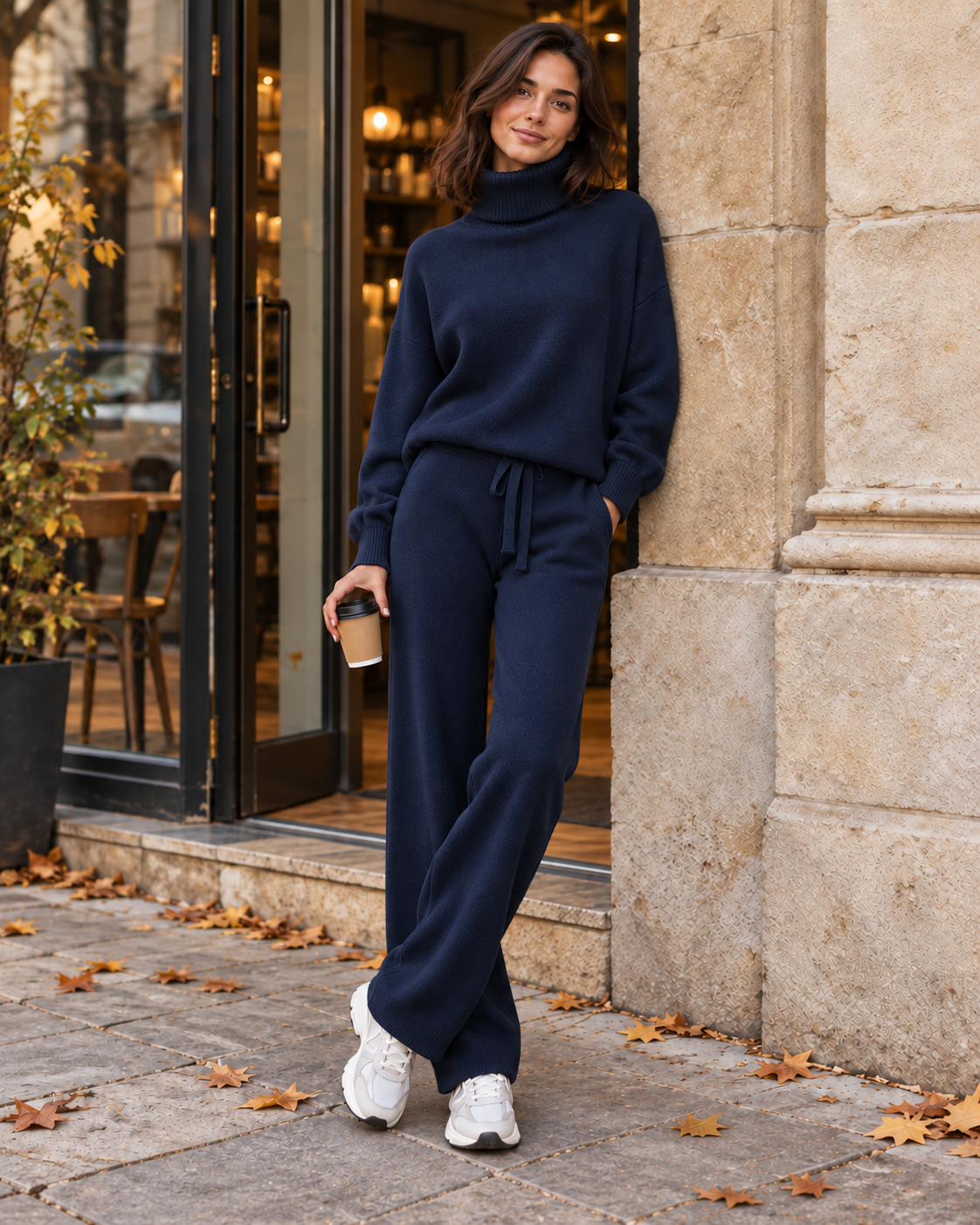 AMARA TURTLENECK SWEATER & DRAWSTRING PANTS SET