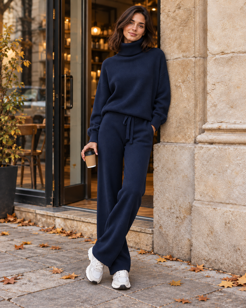 AMARA TURTLENECK SWEATER & DRAWSTRING PANTS SET