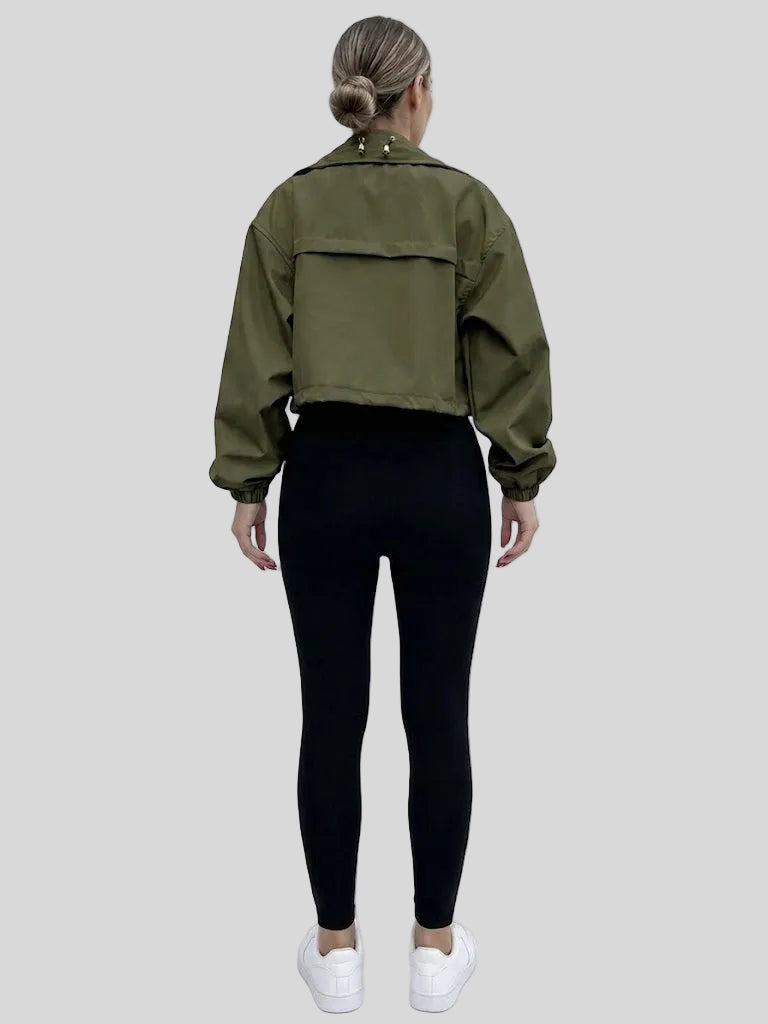 JULIA CROPPED UTILITY WINDBREAKER JACKET