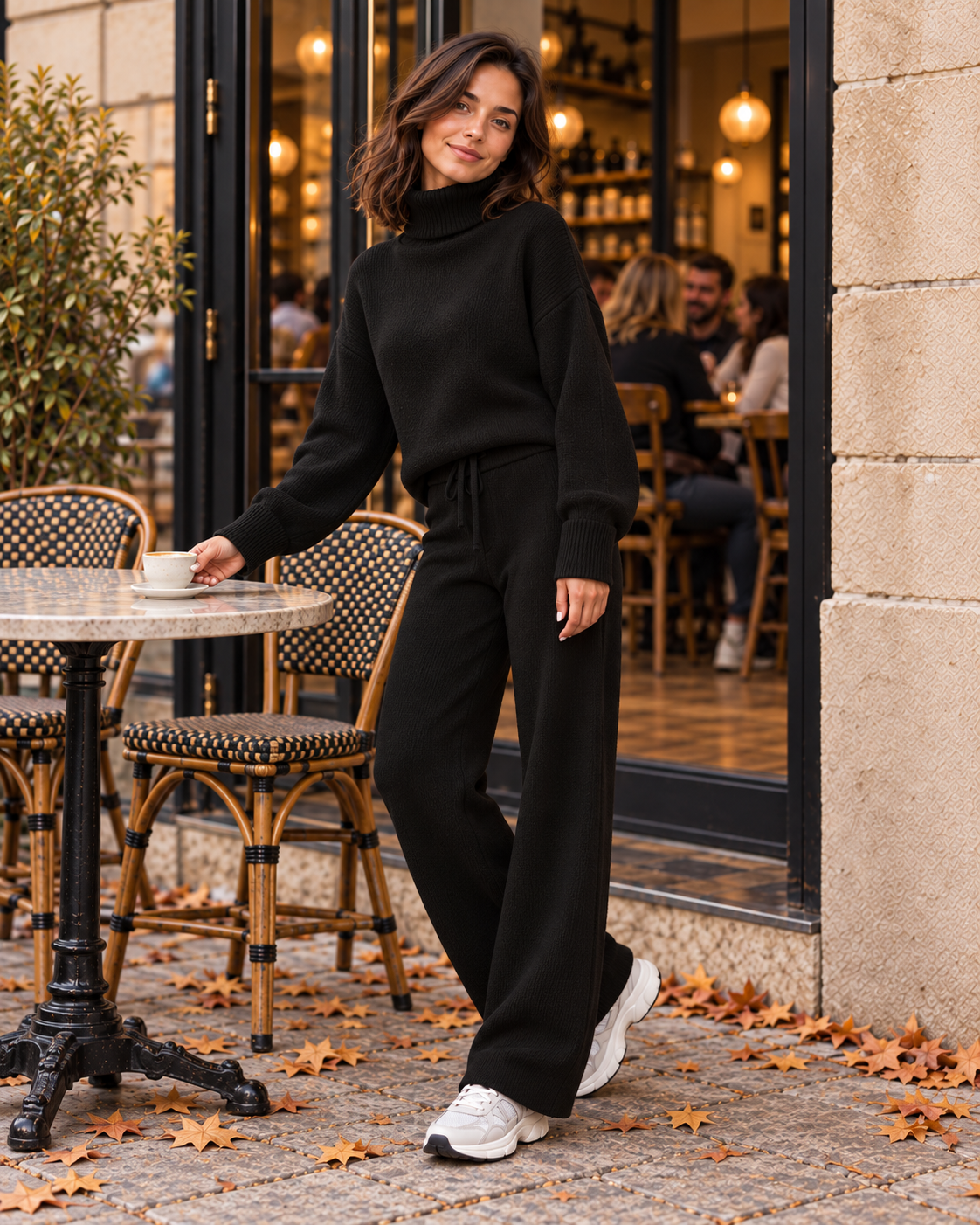 AMARA TURTLENECK SWEATER & DRAWSTRING PANTS SET