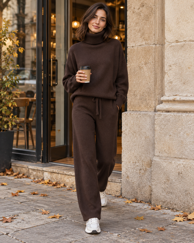 AMARA TURTLENECK SWEATER & DRAWSTRING PANTS SET