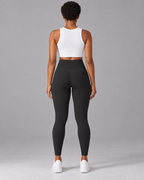ALMA black high-waisted leggings — back