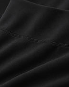 ALMA black high-waisted leggings — fabric detail
