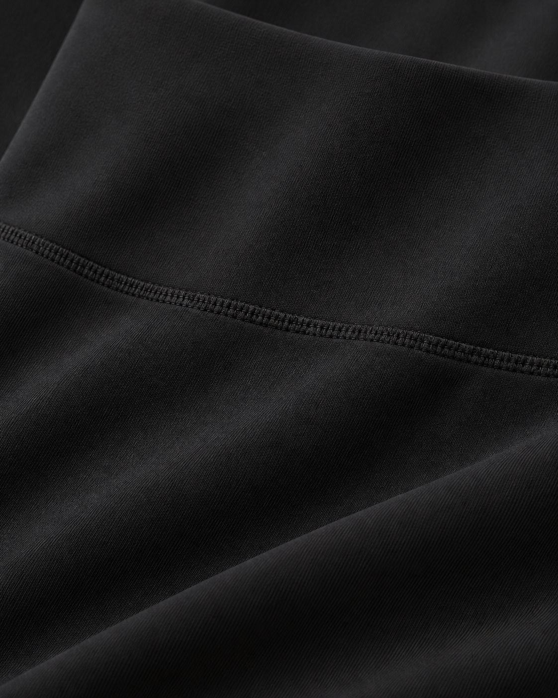 ALMA black high-waisted leggings — fabric detail
