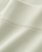 ALMA light ivory high-waisted leggings — fabric detail