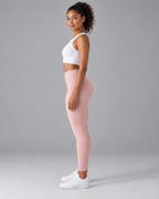 ALMA pink fog high-waisted leggings — side