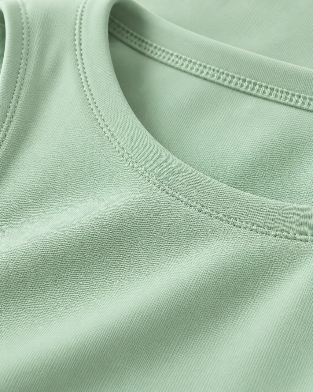 ALMA light green sports bra — fabric detail