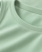 ALMA light green sports bra — fabric detail