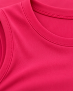 ALMA raspberry sports bra — fabric detail
