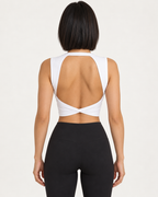 ALMA Sculptflex medium support sports bra — white back