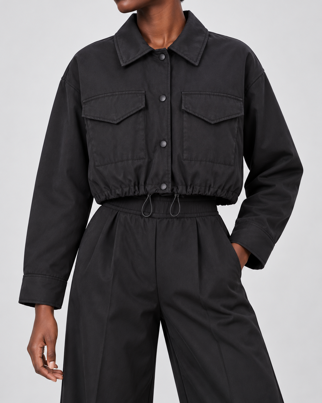 HANNAH — Black — fabric-detail