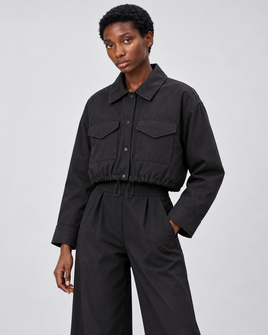 HANNAH — Black — Three-quarter view