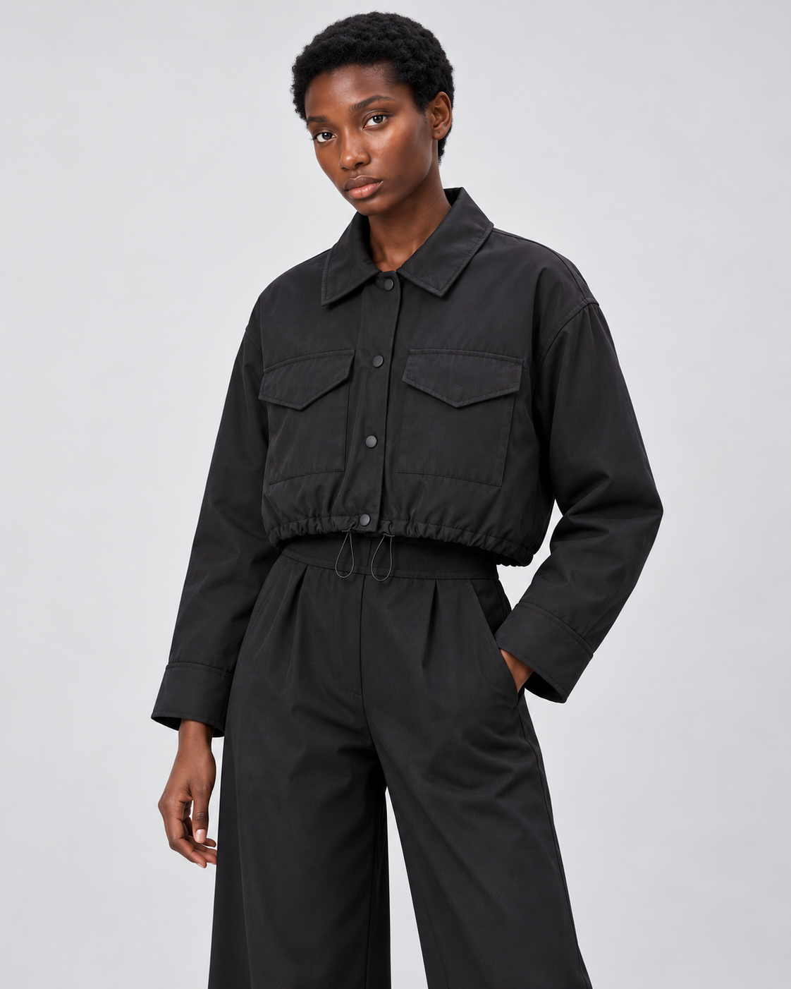 HANNAH — Black — Three-quarter view
