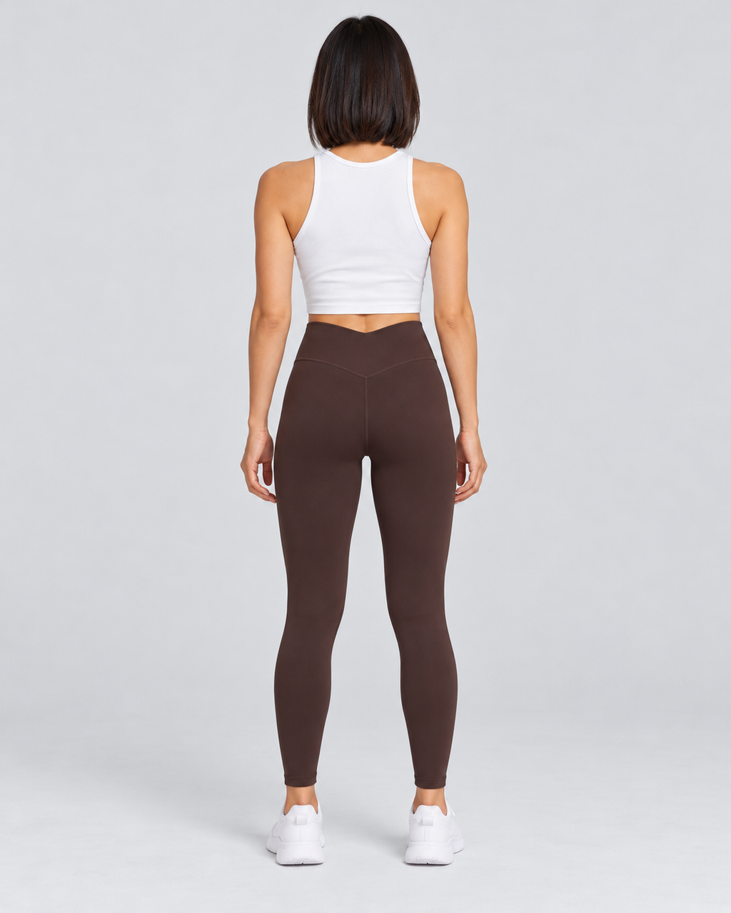 LINE FLEX coffee sculpt leggings — back