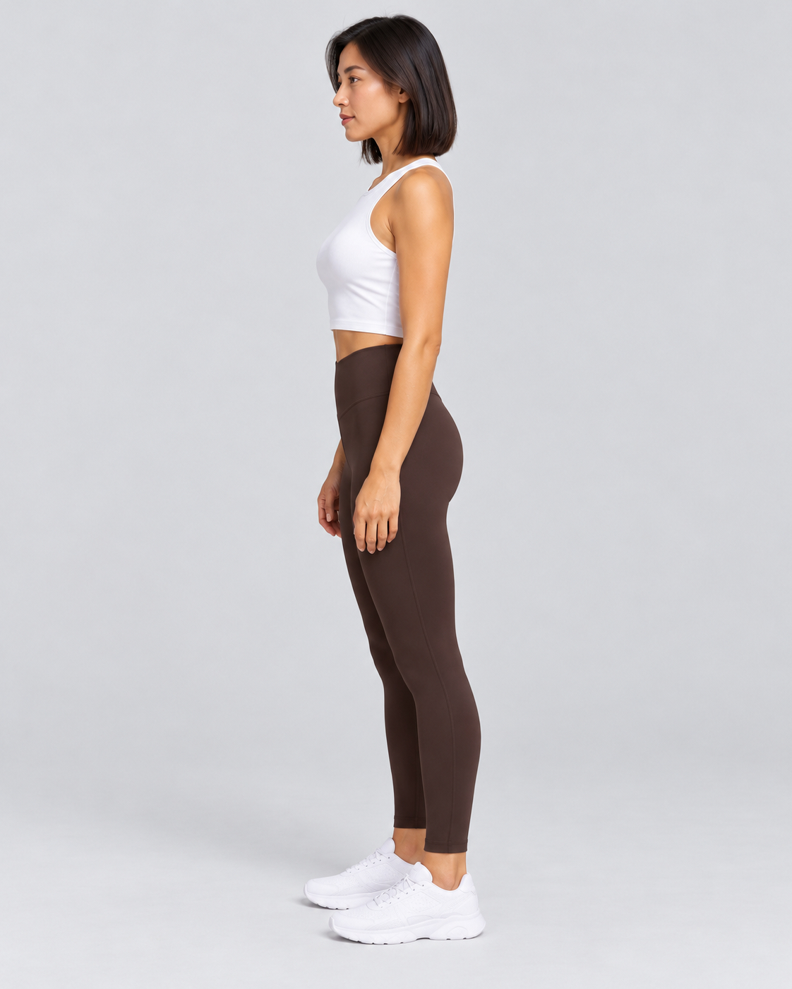 LINE FLEX coffee sculpt leggings — side