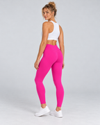 LINE FLEX fuchsia pink sculpt leggings — three-quarter