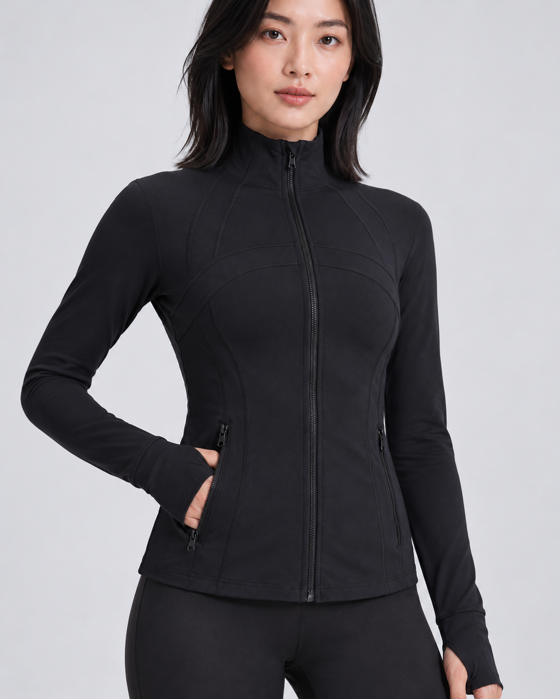 LOU Cloudfit Performance Jacket – black – fabric-detail