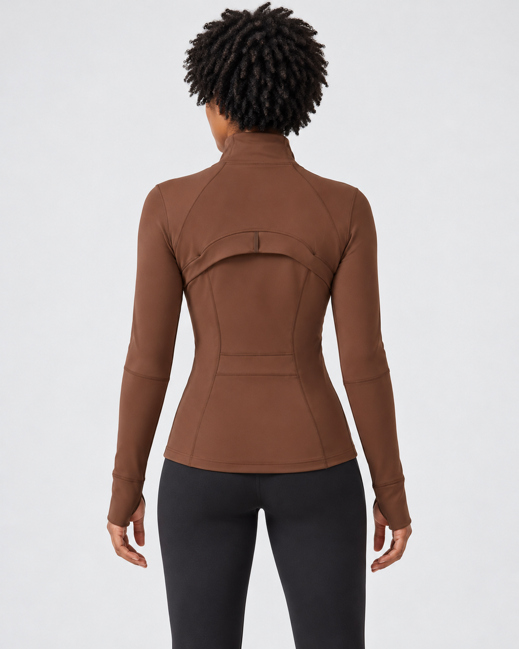 LOU Cloudfit Performance Jacket – cocoa-color – back