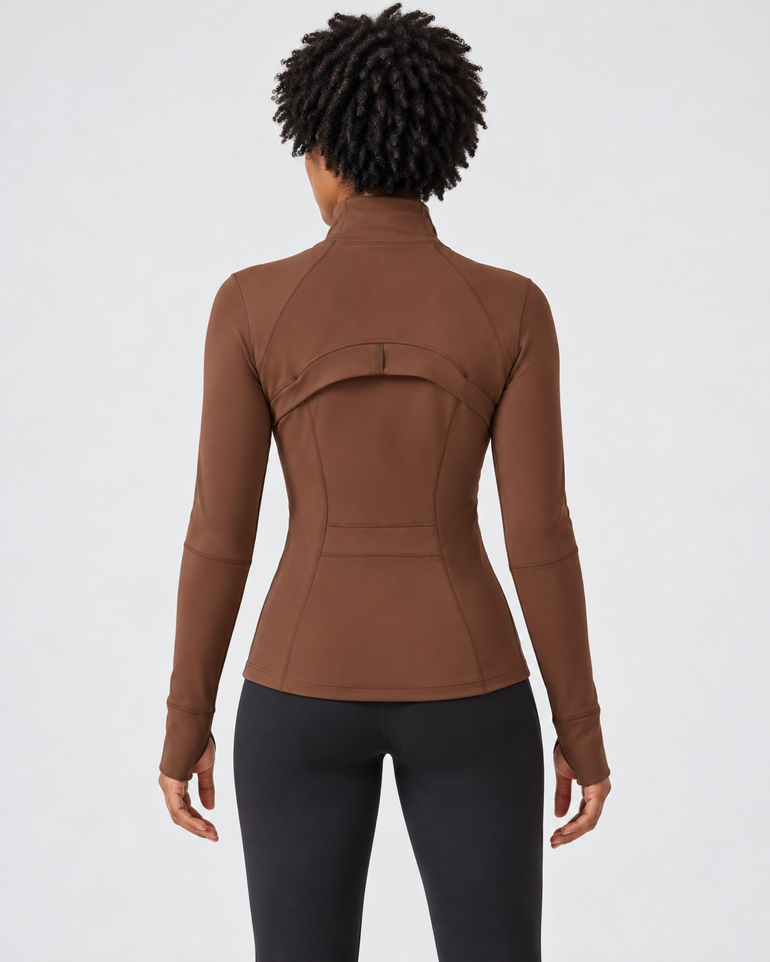 LOU Cloudfit Performance Jacket – cocoa-color – back