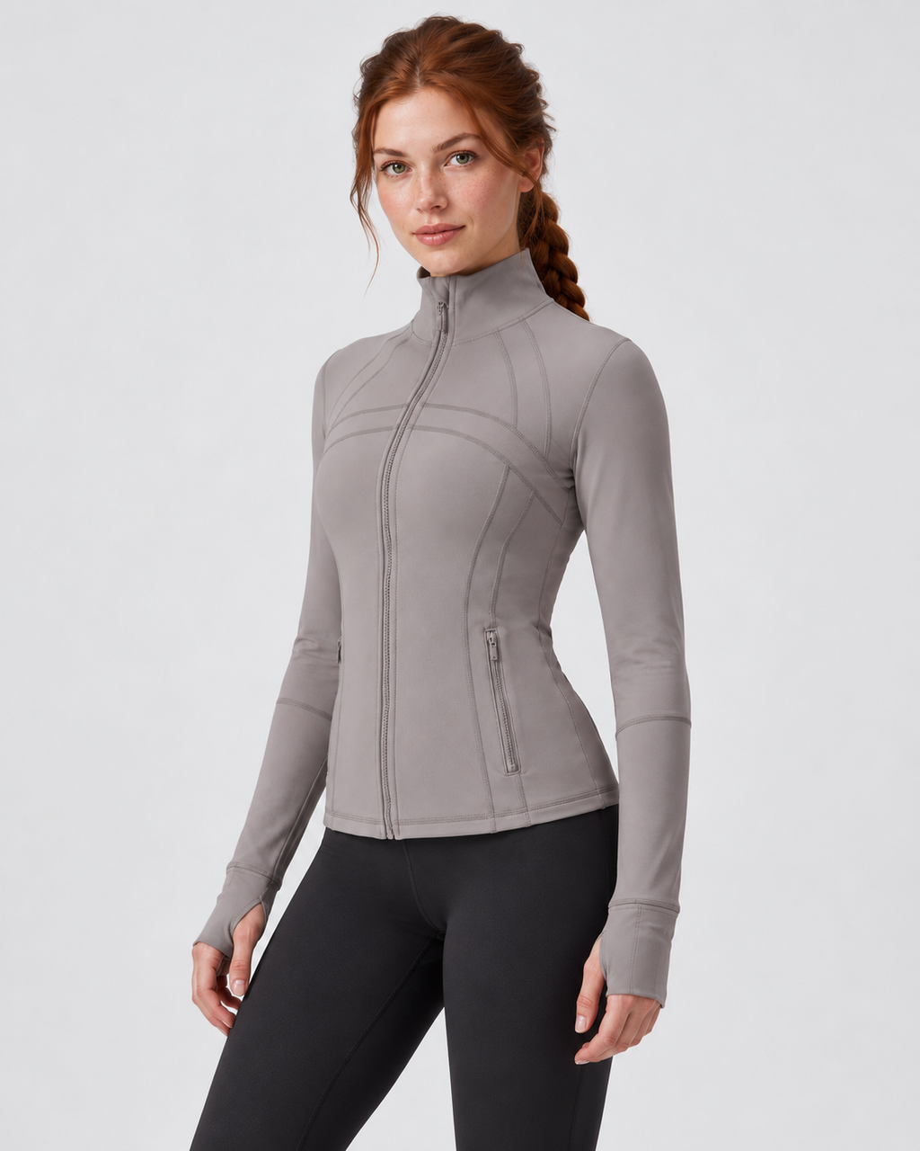 LOU Cloudfit Performance Jacket – haiyueyan-gray – three-quarter