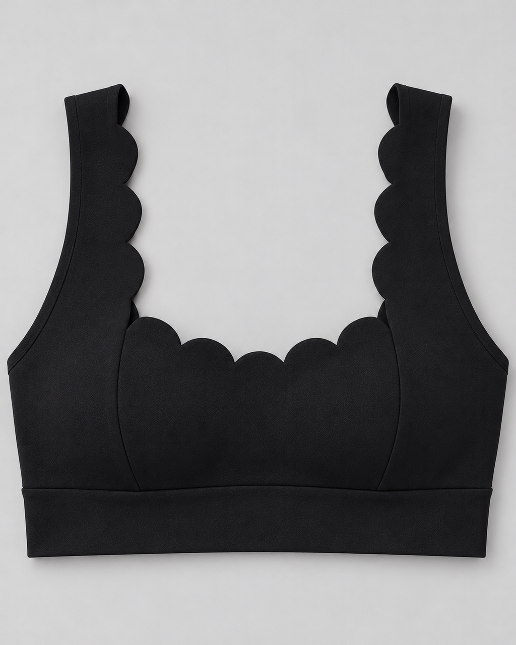 MAE DEEP BLACK sports bra - fabric-detail view