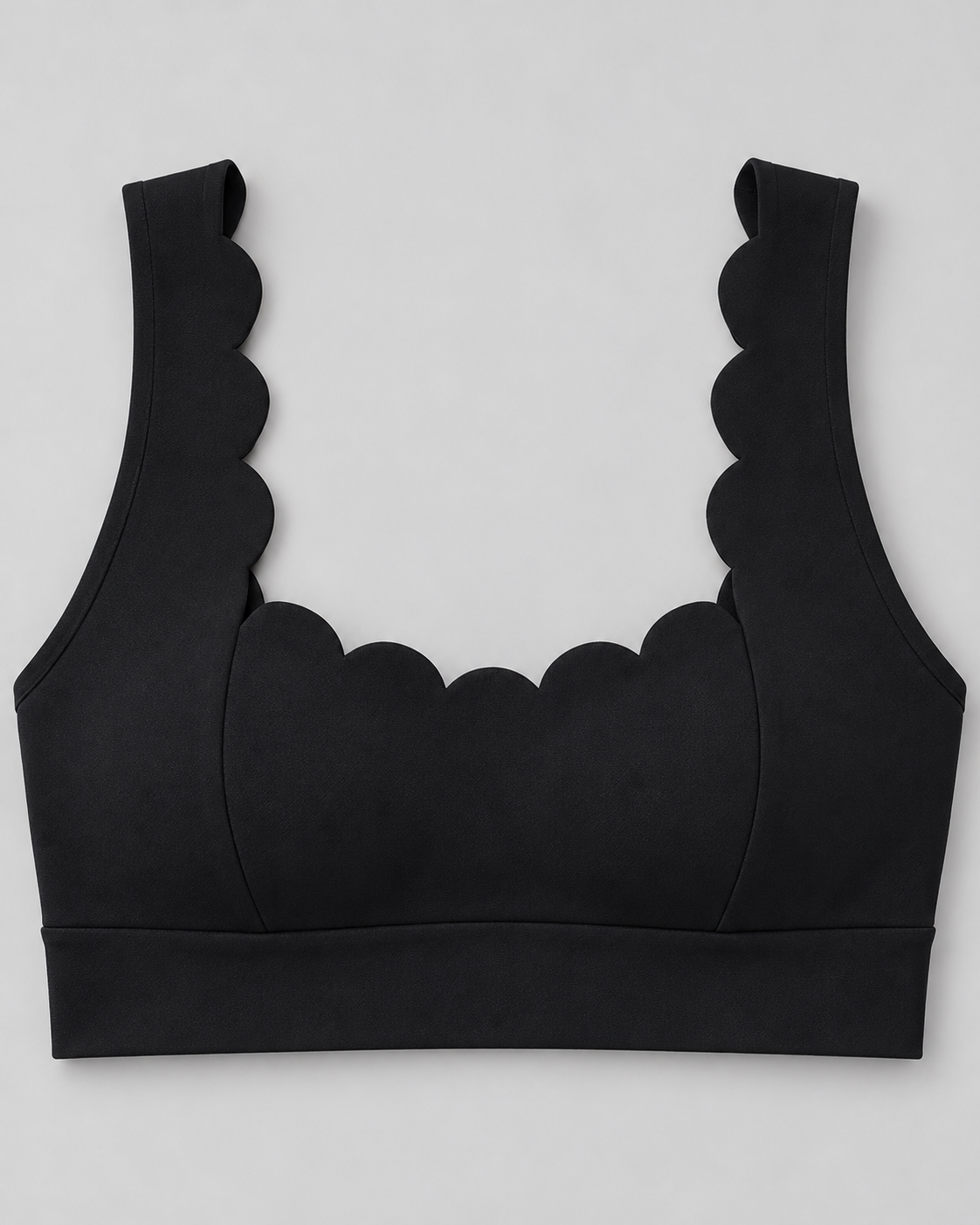 MAE DEEP BLACK sports bra - fabric-detail view