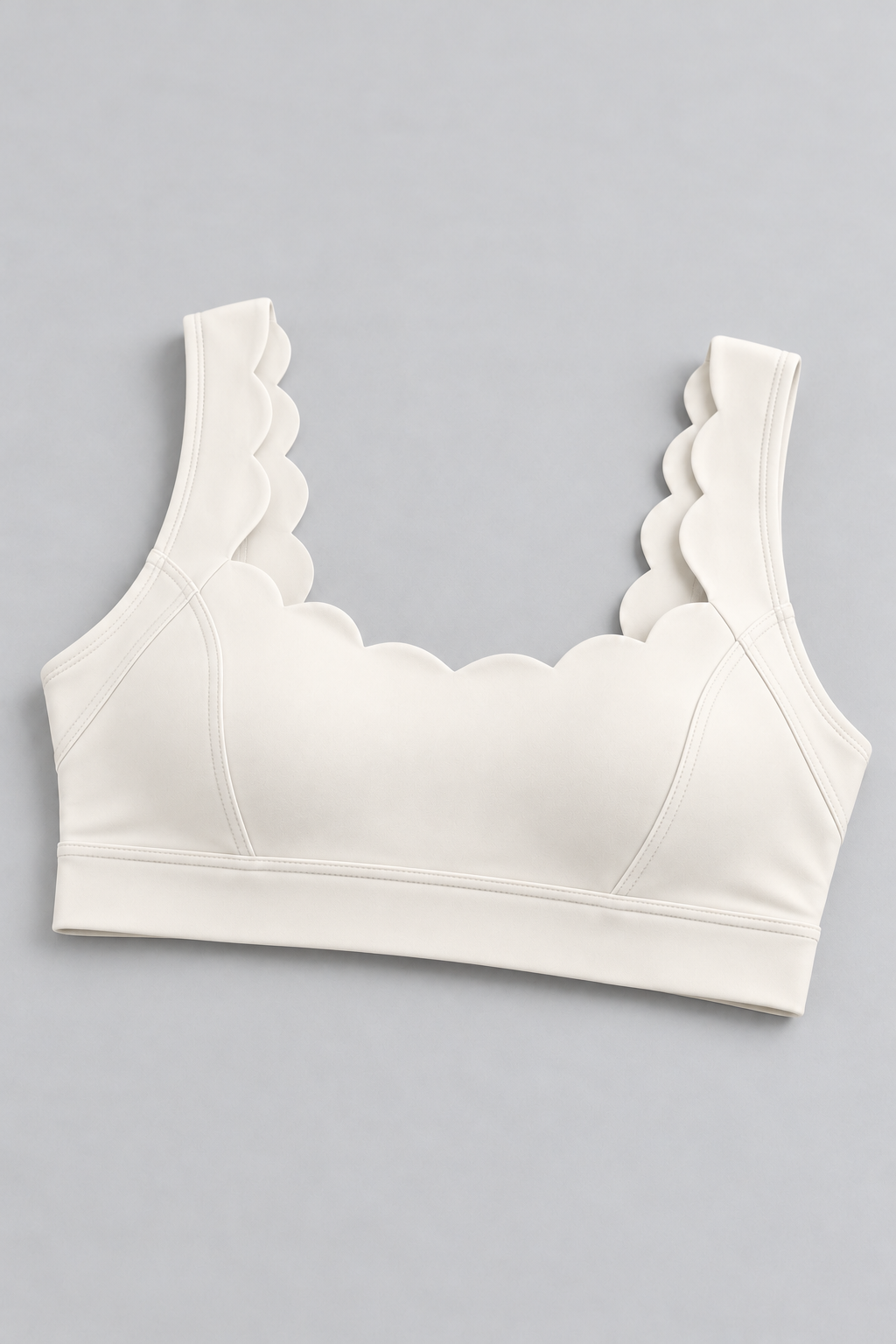 MAE IVORY WHITE sports bra - side view