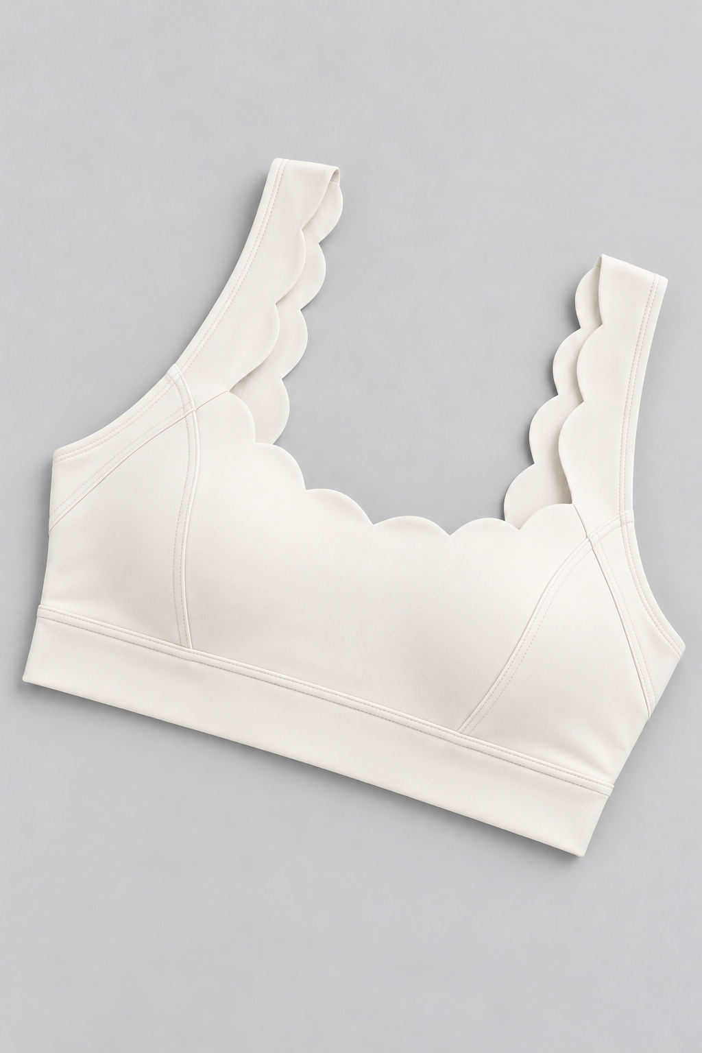 MAE IVORY WHITE sports bra - three-quarter view
