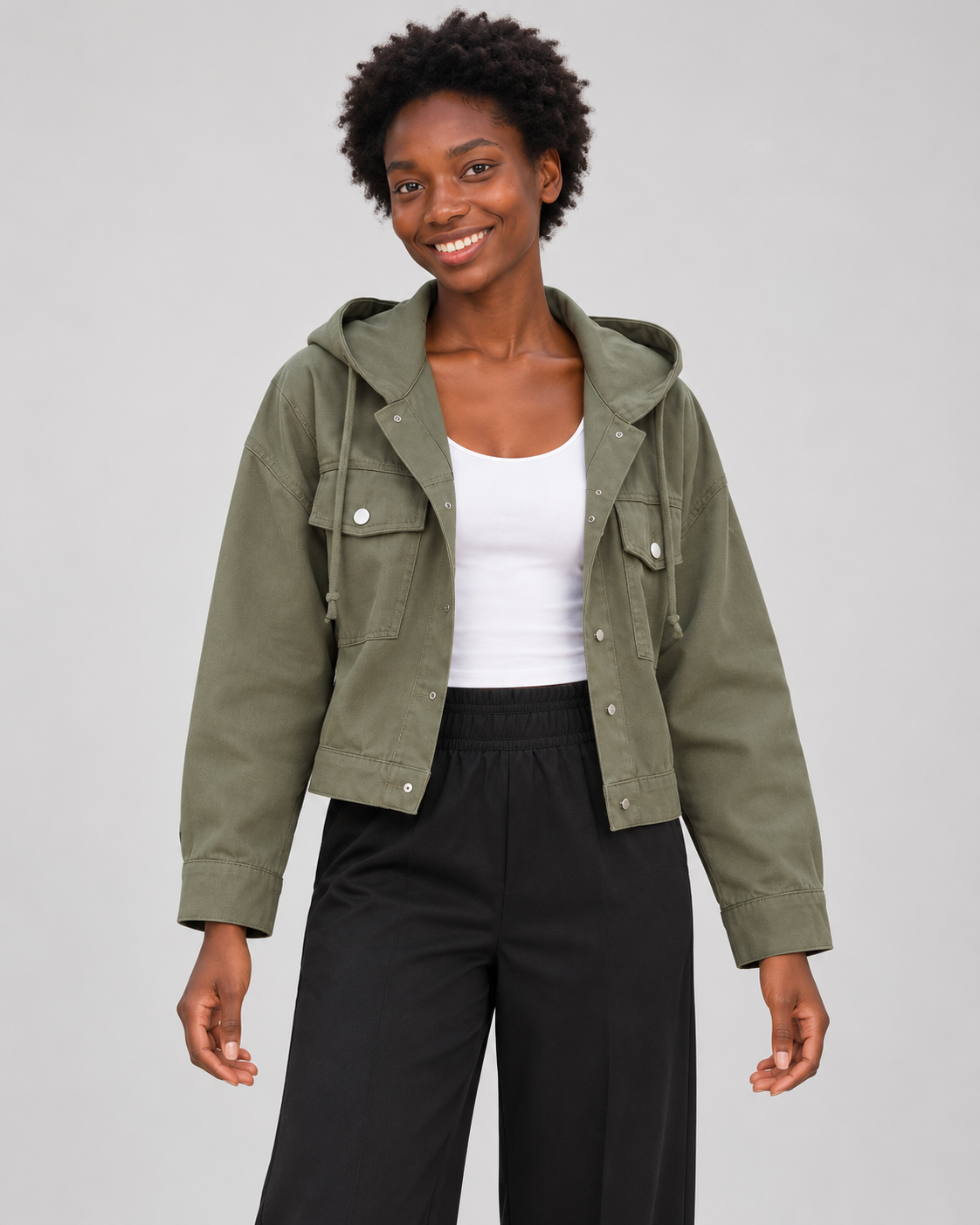 NURA — Army Green — Front view