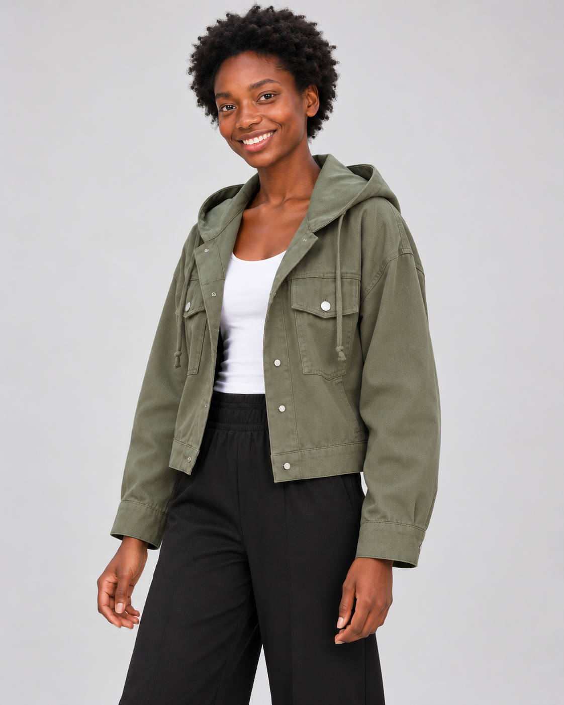 NURA — Army Green — three-quarter