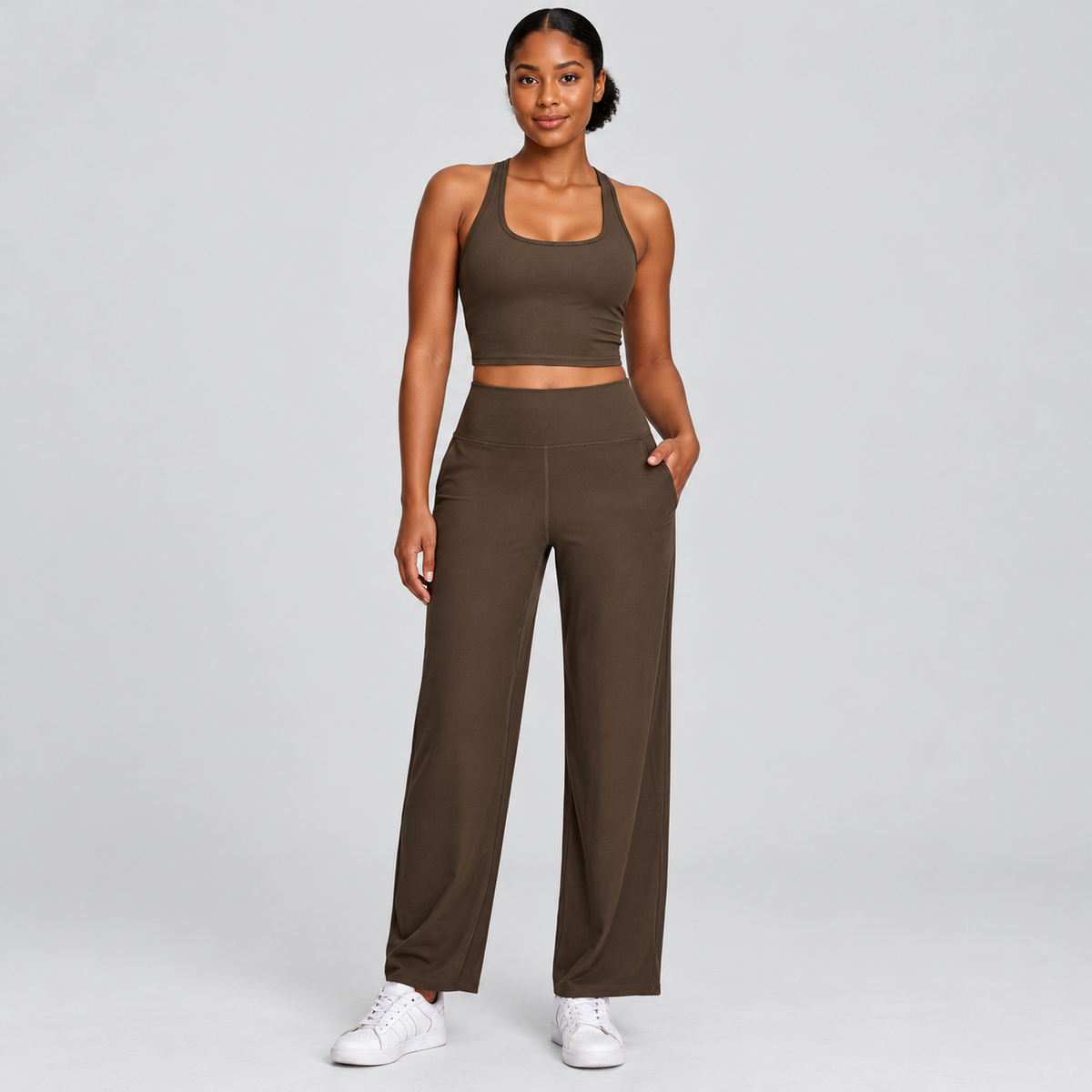 PAULA — dark brown — front