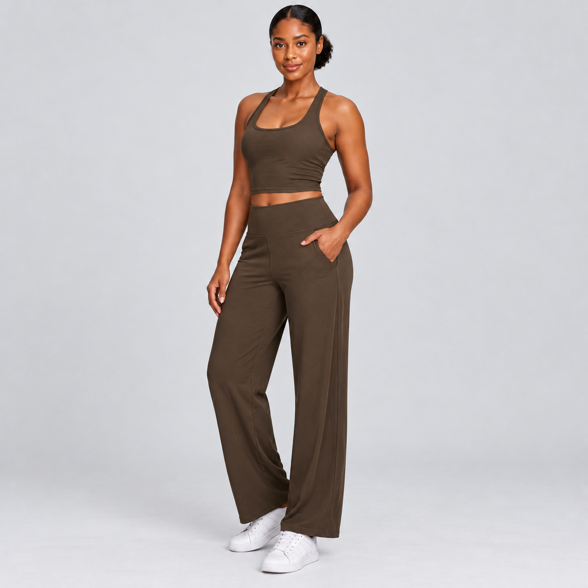 PAULA — dark brown — three-quarter